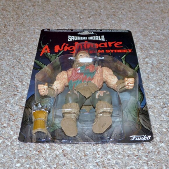 2018 Funko Savage World Horror A Nightmare on Elm Street Freddy Krueger MOC New - Picture 7 of 10